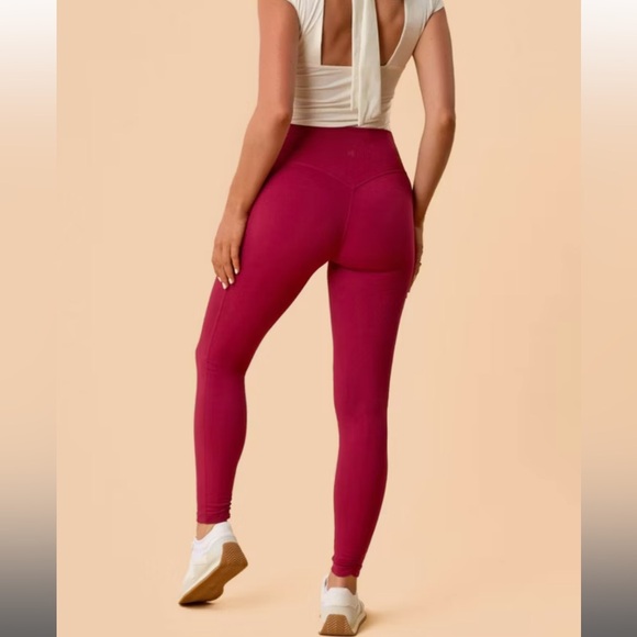 other Pants - New Sz SML burgundy yogas